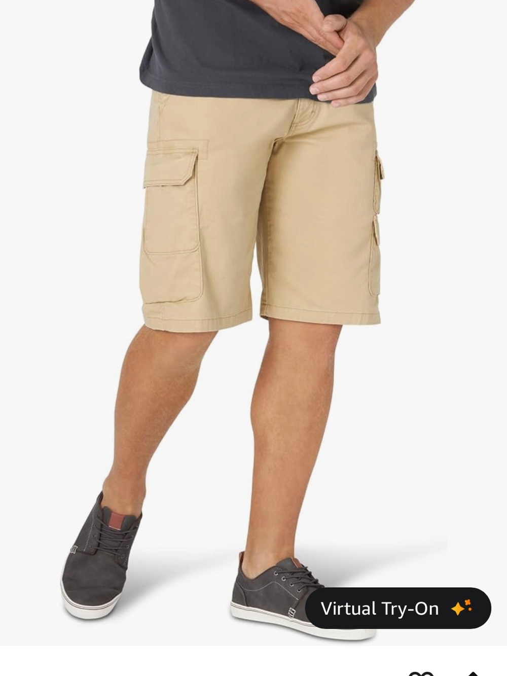 Wrangler Khaki Cargo Shorts - Neutral Tan NWT